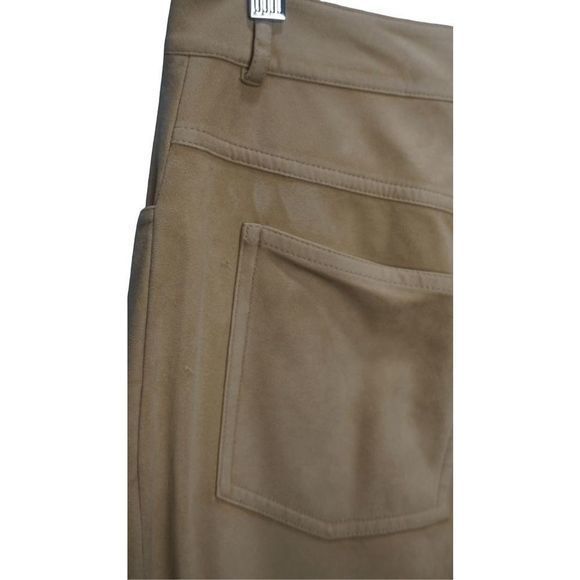 Women's Tan Suede Wide Leg‎ Dress Pants FA 05 GRP 1- Size 12 - Picture 2 of 9